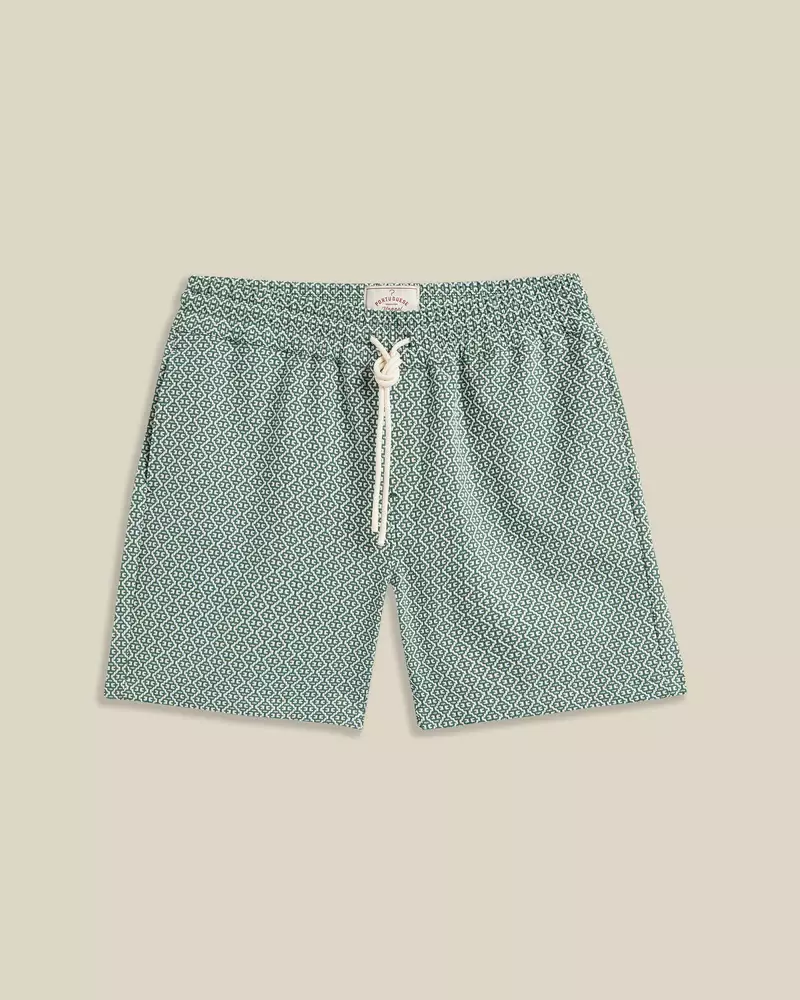 Portuguese Flannel Green Tile Shorts Herren grün